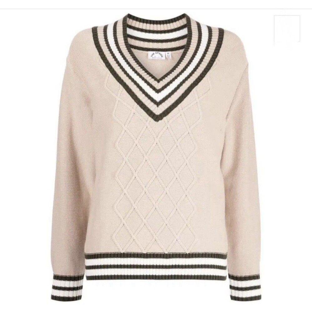 The Upside Pilot Louie V-Neck Sweater Size Small Women’s Classic Timeless Style